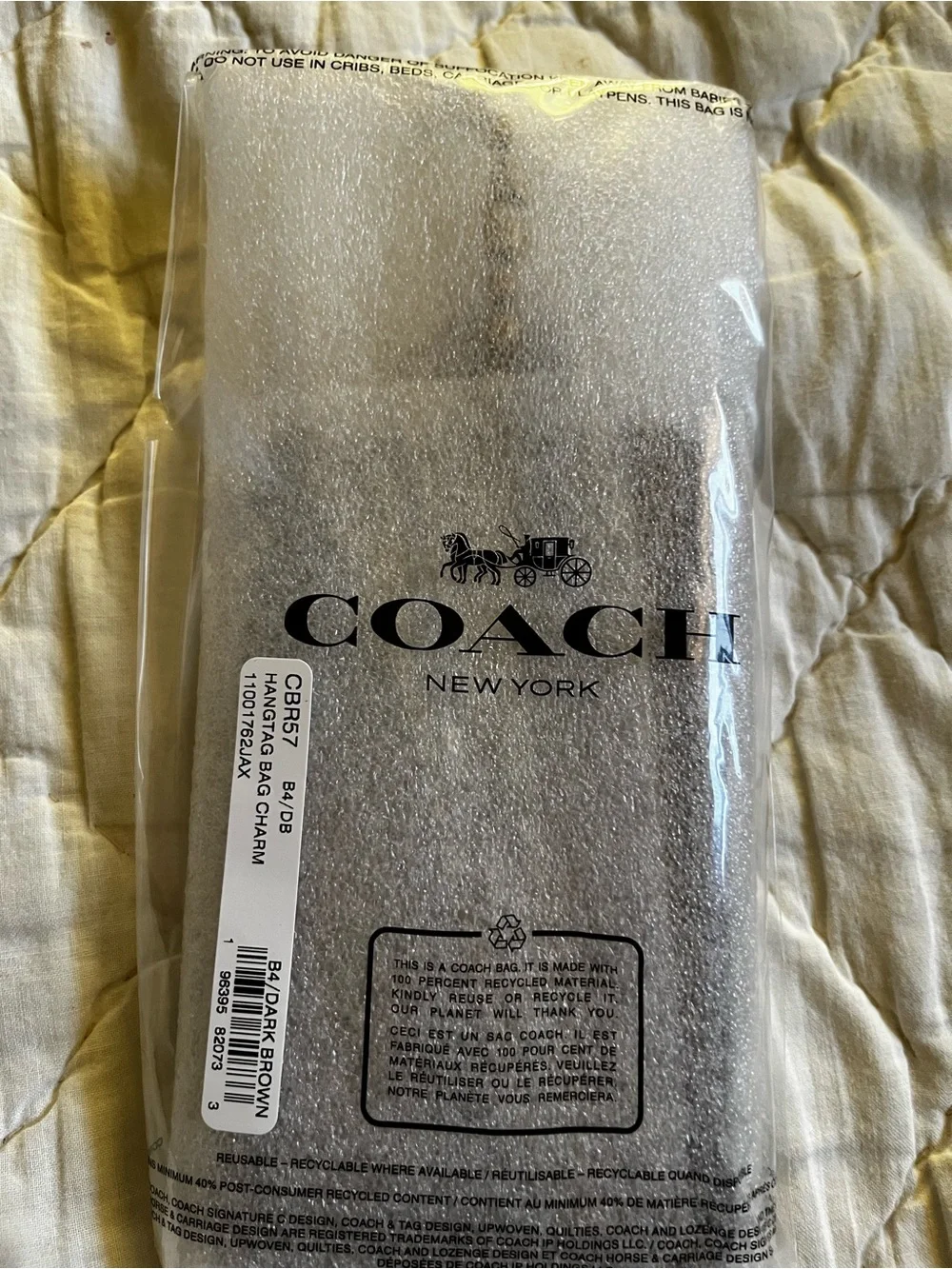 COACH Xtra Large Maple Hangtag Charm - Picture 8 of 8